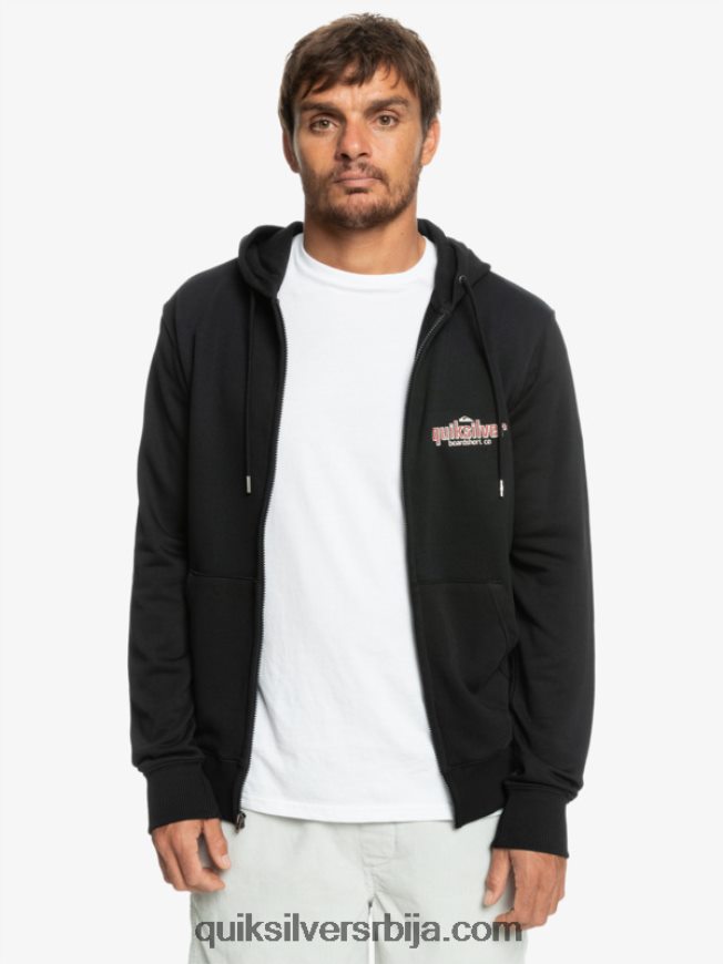 мушкарци Quiksilver речи дуксерица са рајсфершлусом црн Z824VN1149