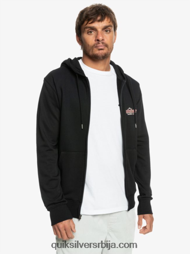 мушкарци Quiksilver речи дуксерица са рајсфершлусом црн Z824VN1149