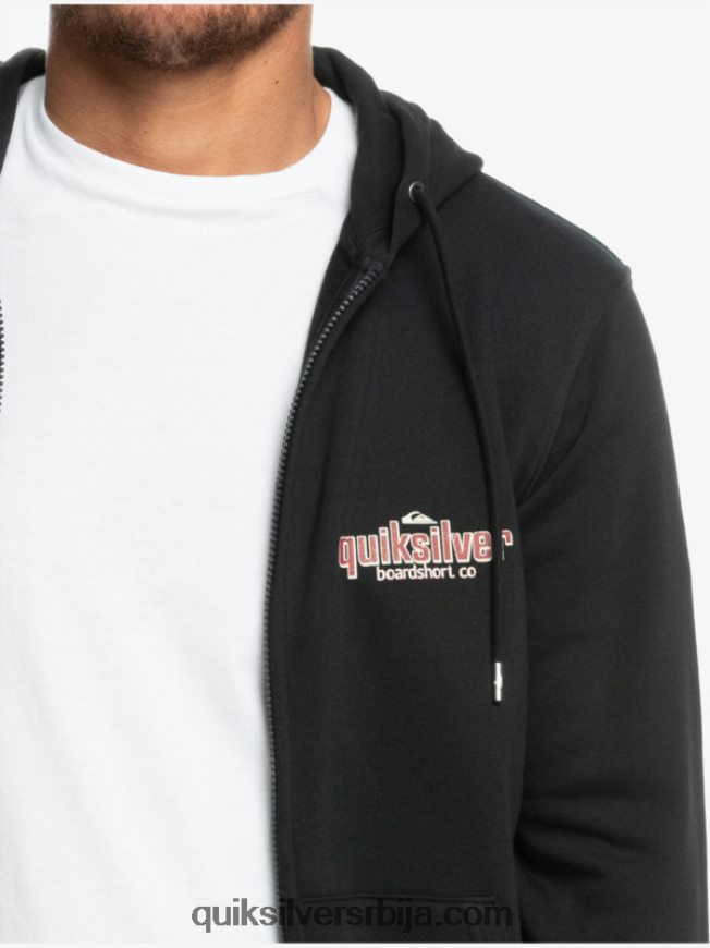 мушкарци Quiksilver речи дуксерица са рајсфершлусом црн Z824VN1149