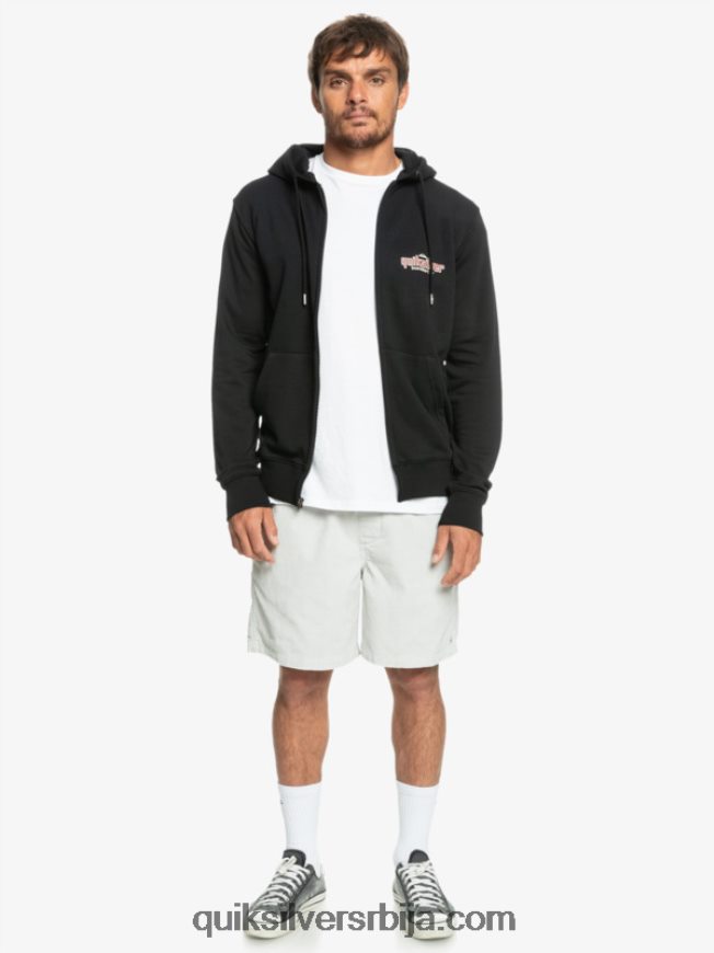 мушкарци Quiksilver речи дуксерица са рајсфершлусом црн Z824VN1149