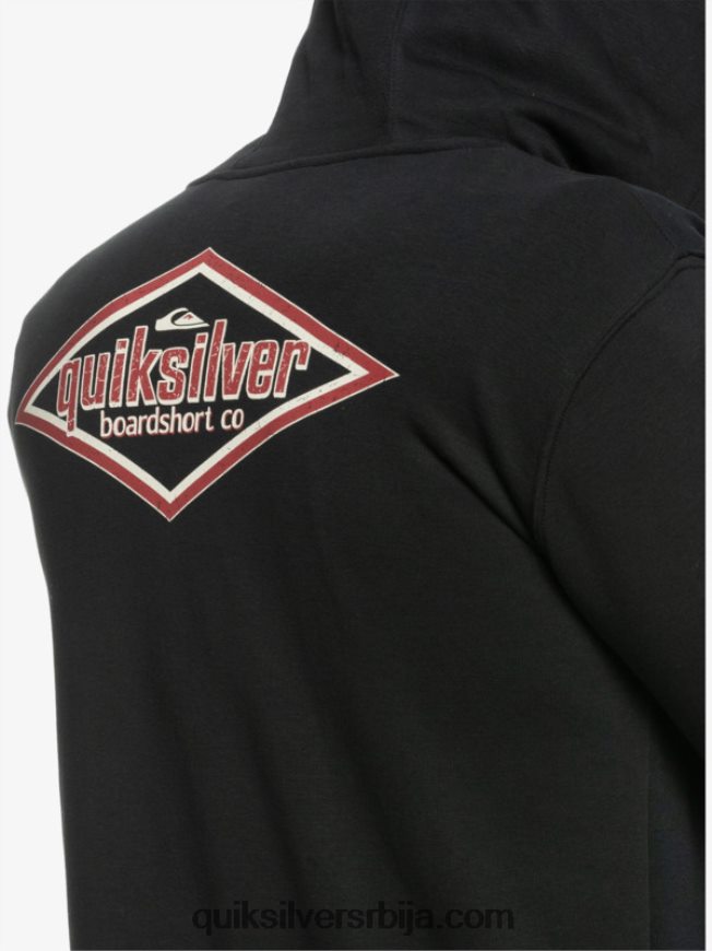мушкарци Quiksilver речи дуксерица са рајсфершлусом црн Z824VN1149