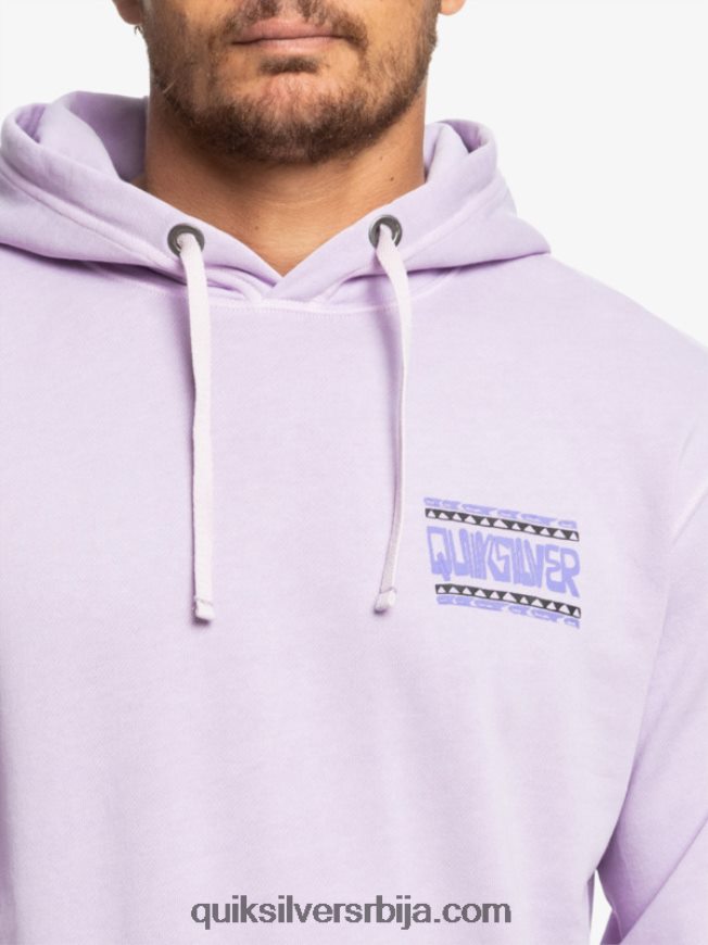 мушкарци Quiksilver дуксерица од неонске плоче пастелно лила Z824VN1356