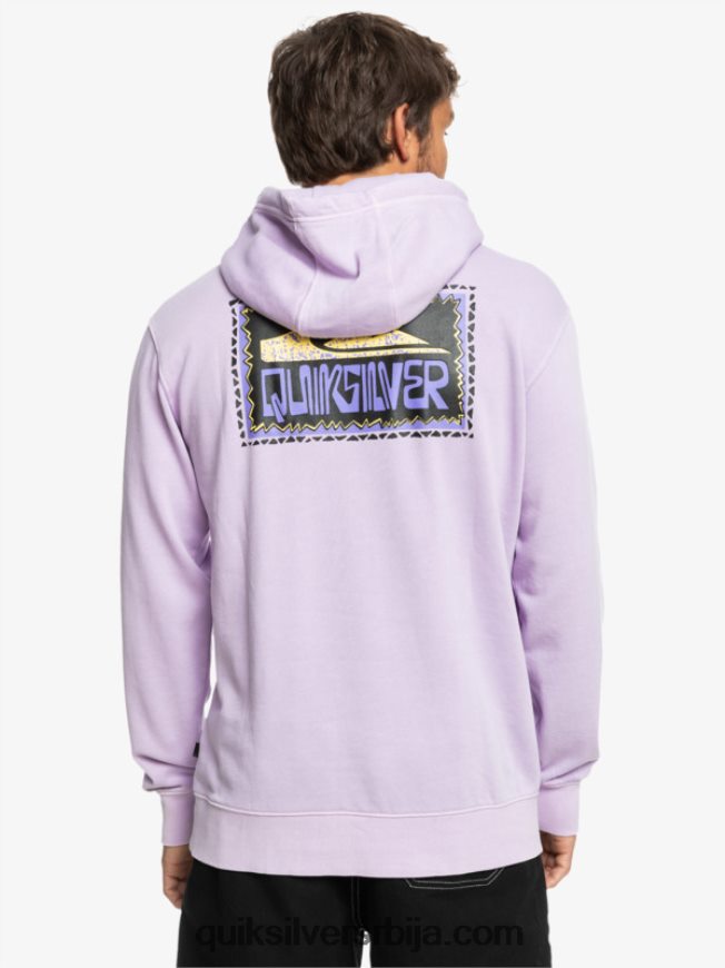 мушкарци Quiksilver дуксерица од неонске плоче пастелно лила Z824VN1356