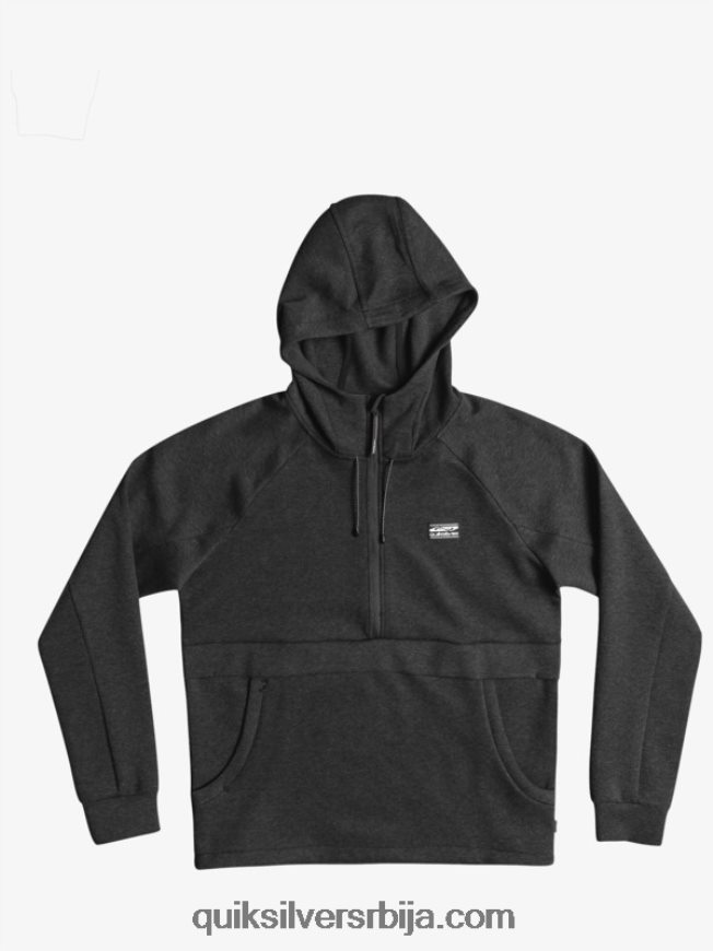 мушкарци Quiksilver скини дуксерицу са полу-рајсфершлусом фантомски хеатхер Z824VN1370