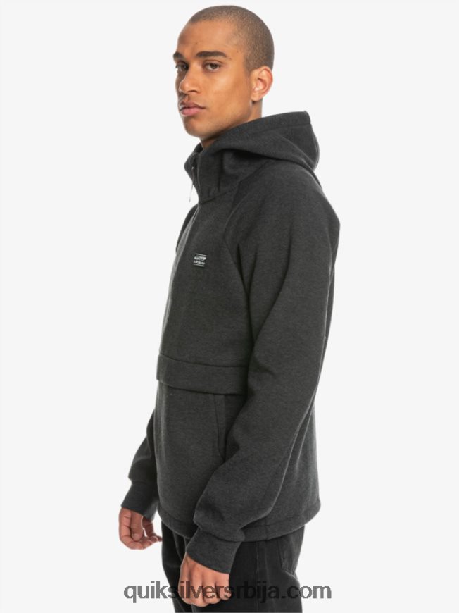 мушкарци Quiksilver скини дуксерицу са полу-рајсфершлусом фантомски хеатхер Z824VN1370