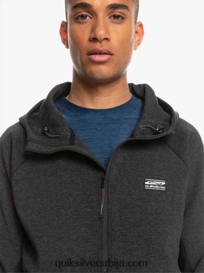 мушкарци Quiksilver скини дуксерицу са полу-рајсфершлусом фантомски хеатхер Z824VN1370