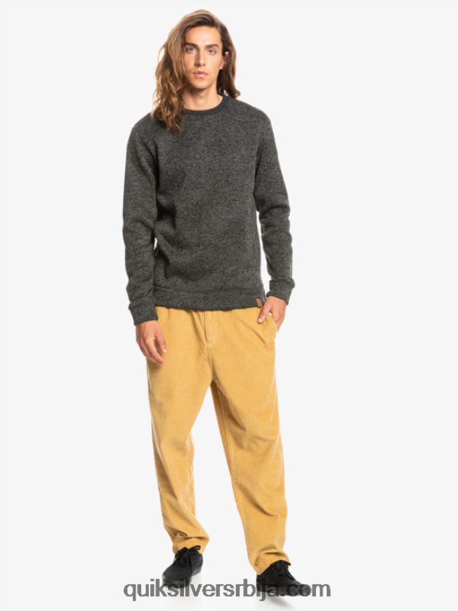 мушкарци Quiksilver келлер дуксерица тамно сиви вријесак Z824VN1423
