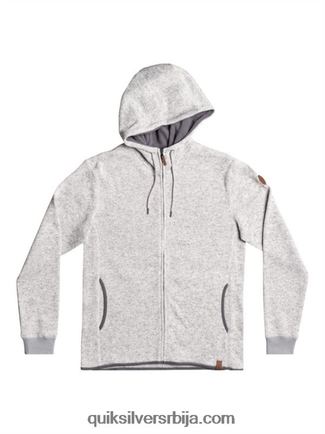 мушкарци Quiksilver келлер капуљача са рајсфершлусом светлосиви вресак Z824VN1479