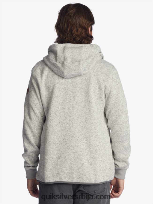 мушкарци Quiksilver келлер капуљача са рајсфершлусом светлосиви вресак Z824VN1479