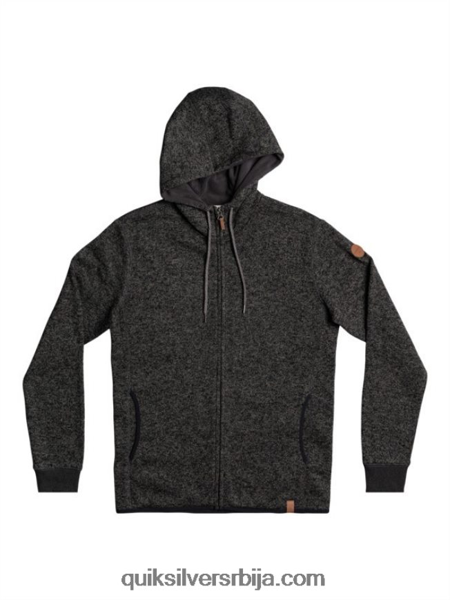 мушкарци Quiksilver келлер капуљача са рајсфершлусом тамно сиви вријесак Z824VN1480