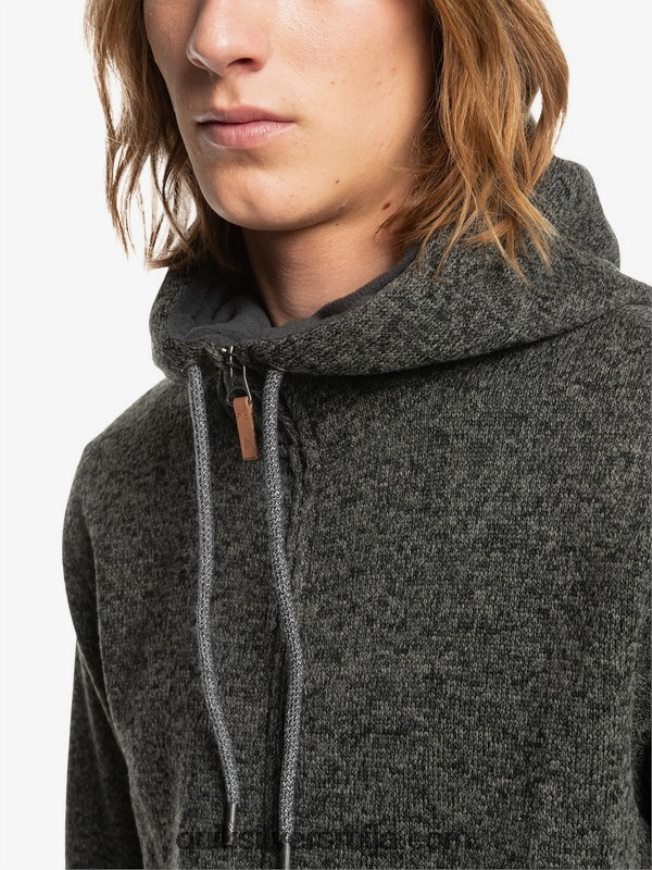 мушкарци Quiksilver келлер капуљача са рајсфершлусом тамно сиви вријесак Z824VN1480