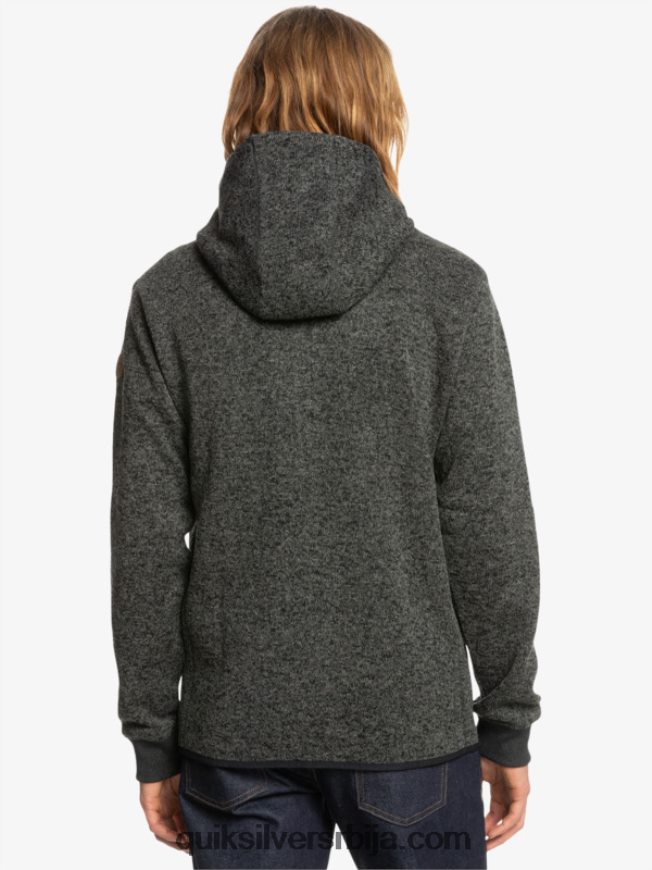 мушкарци Quiksilver келлер капуљача са рајсфершлусом тамно сиви вријесак Z824VN1480