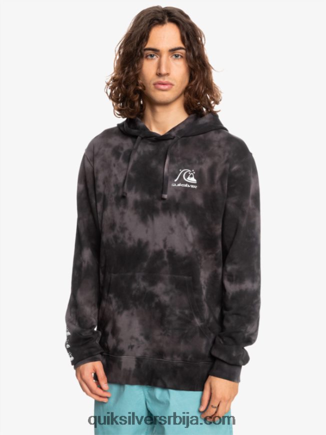 мушкарци Quiksilver мутна мајица с капуљачом црна мутна кравата боја Z824VN1503