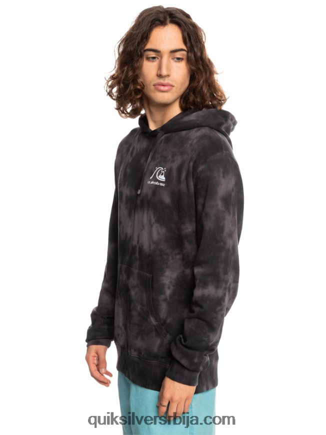 мушкарци Quiksilver мутна мајица с капуљачом црна мутна кравата боја Z824VN1503