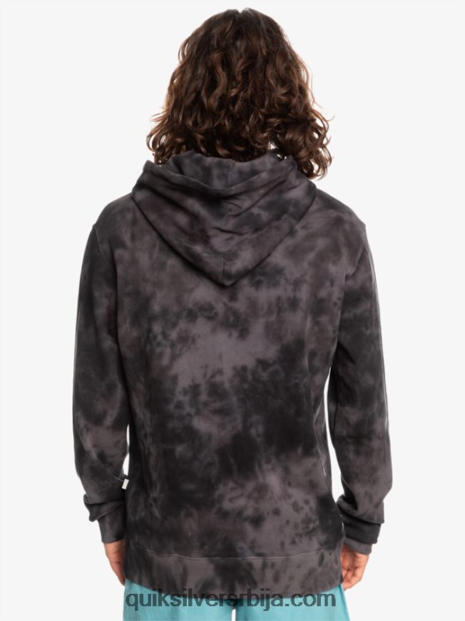 мушкарци Quiksilver мутна мајица с капуљачом црна мутна кравата боја Z824VN1503