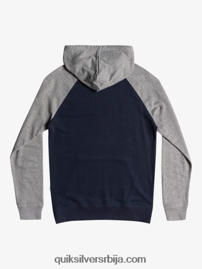 мушкарци Quiksilver есенцијални дуксерице са рајсфершлусом светло сива хеатхер/црна Z824VN1514