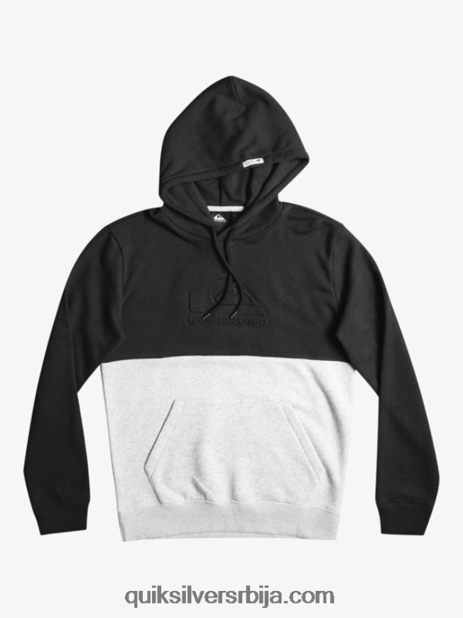 мушкарци Quiksilver ембосс хоодие црн Z824VN1681