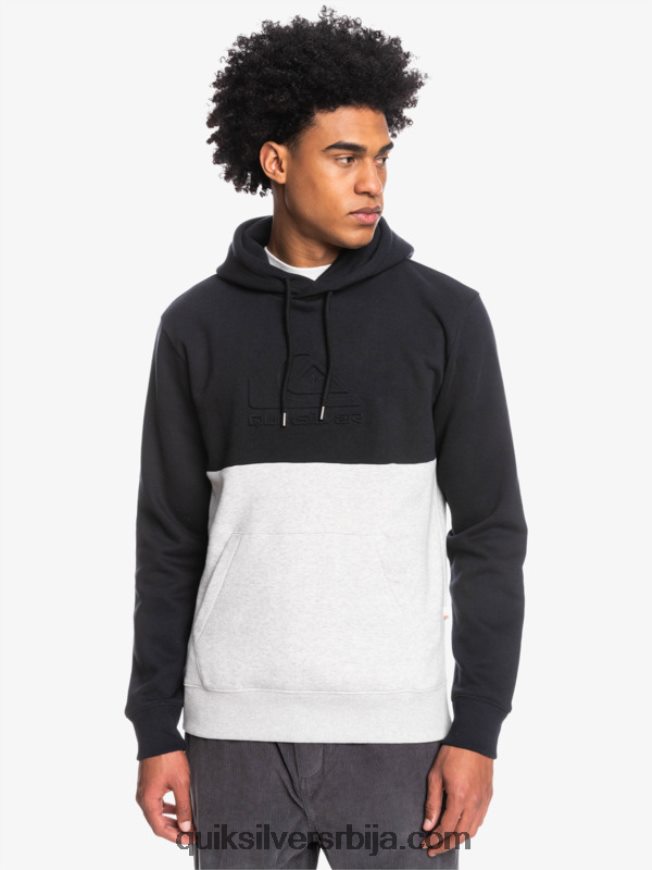мушкарци Quiksilver ембосс хоодие црн Z824VN1681