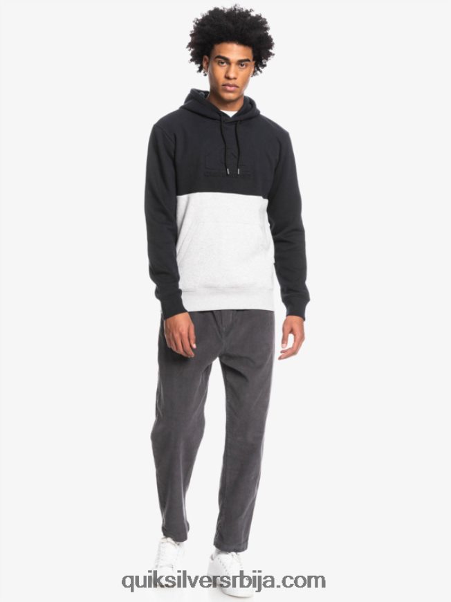 мушкарци Quiksilver ембосс хоодие црн Z824VN1681