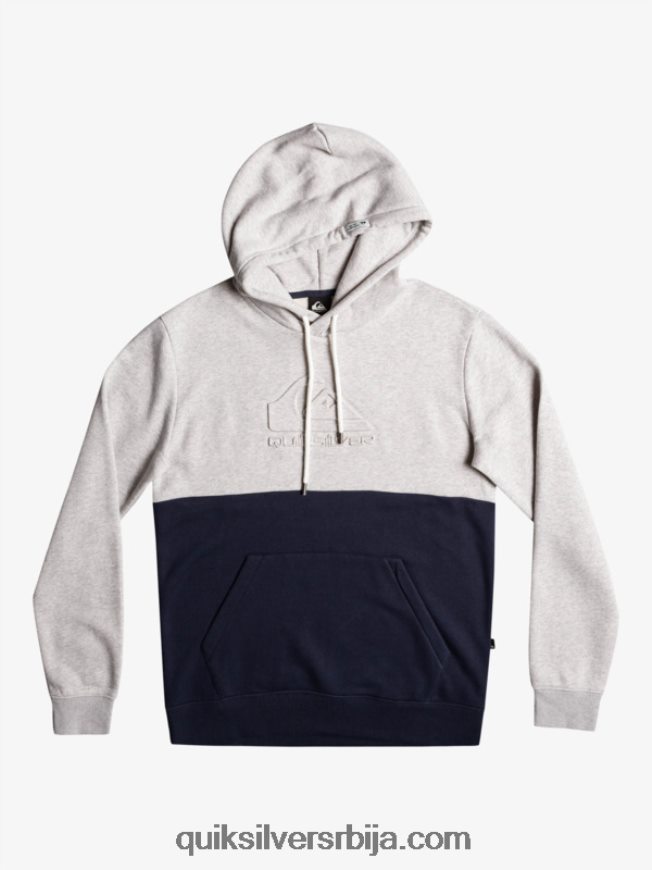 мушкарци Quiksilver ембосс хоодие светлосиви вресак Z824VN1682