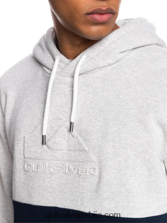мушкарци Quiksilver ембосс хоодие светлосиви вресак Z824VN1682