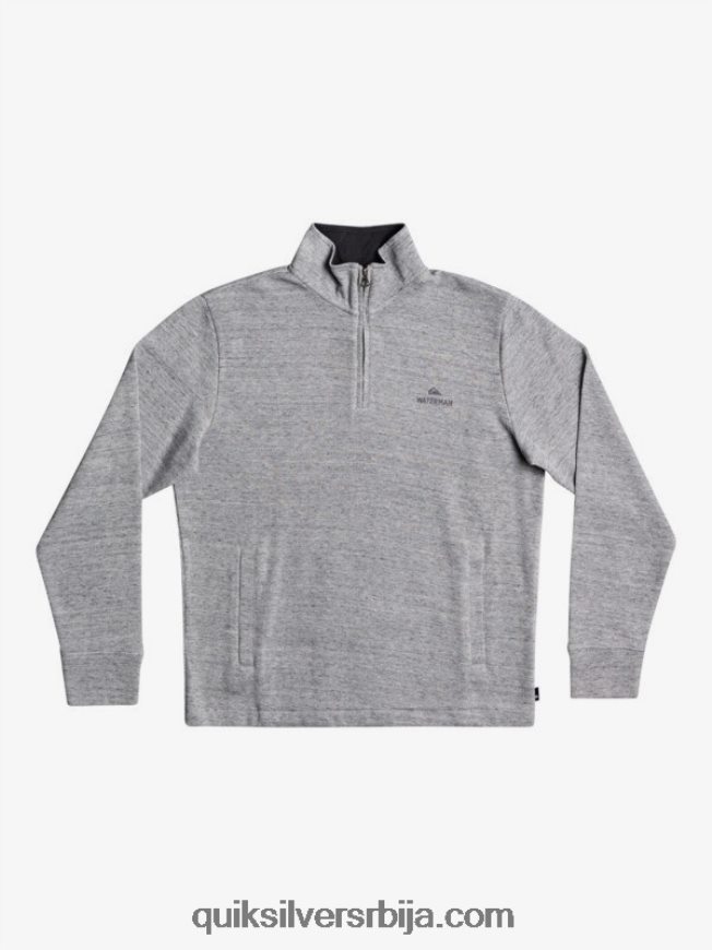 мушкарци Quiksilver ватерман поинтсурф дуксерица са патентним затварачем светлосиви вресак Z824VN1800
