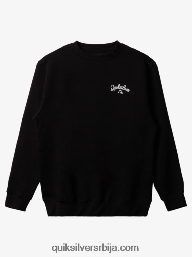 мушкарци Quiksilver нова дуксерица са округлим изрезом црн Z824VN1802