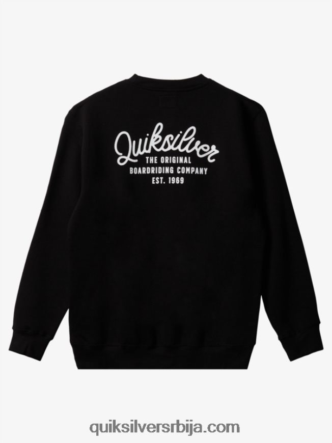 мушкарци Quiksilver нова дуксерица са округлим изрезом црн Z824VN1802