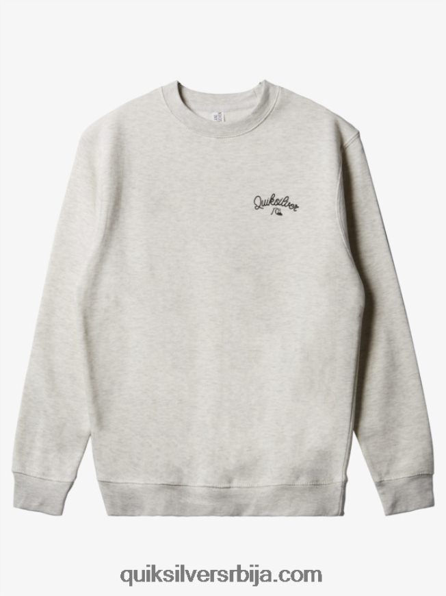 мушкарци Quiksilver нова дуксерица са округлим изрезом овсена каша хеатхер Z824VN1803