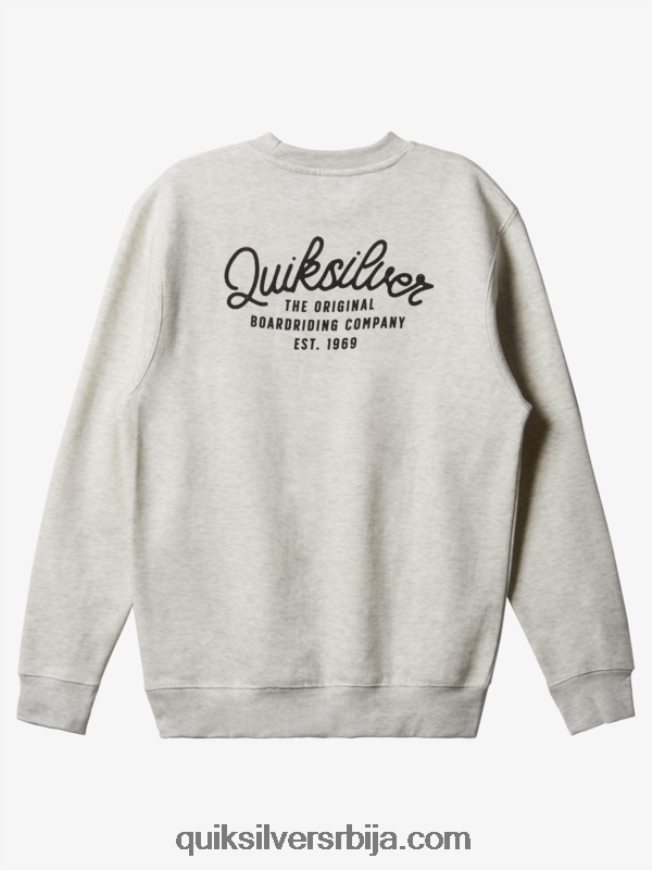 мушкарци Quiksilver нова дуксерица са округлим изрезом овсена каша хеатхер Z824VN1803