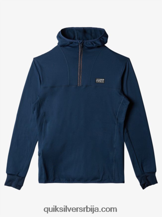 мушкарци Quiksilver дуксерица од флиса са стрмим врхом инсигниа блуе Z824VN1873