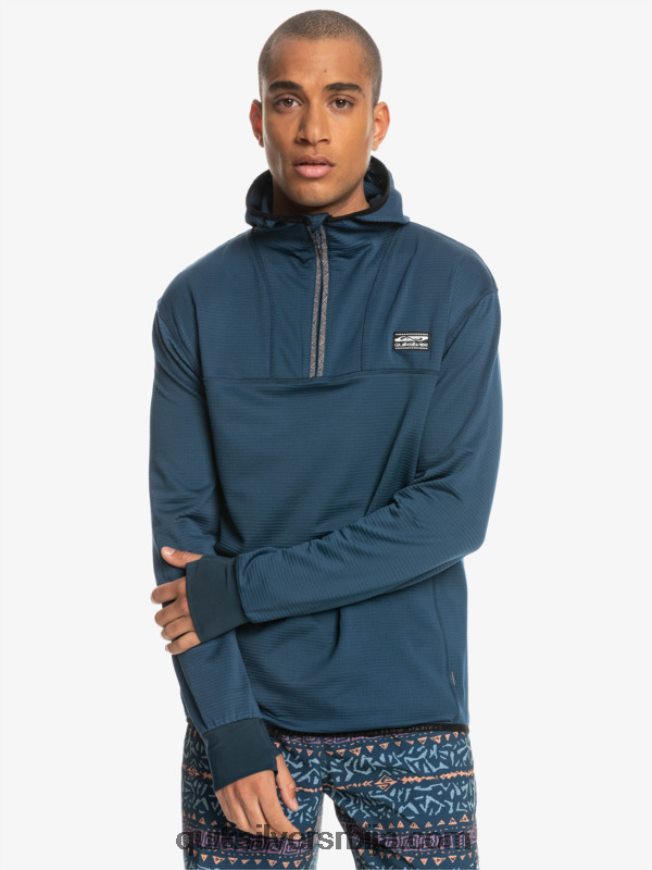 мушкарци Quiksilver дуксерица од флиса са стрмим врхом инсигниа блуе Z824VN1873
