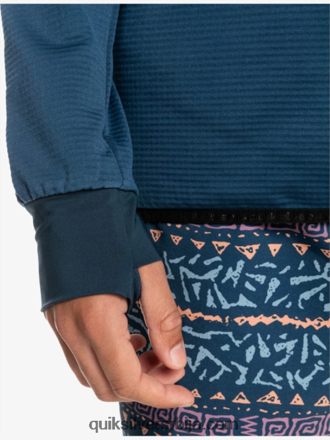 мушкарци Quiksilver дуксерица од флиса са стрмим врхом инсигниа блуе Z824VN1873