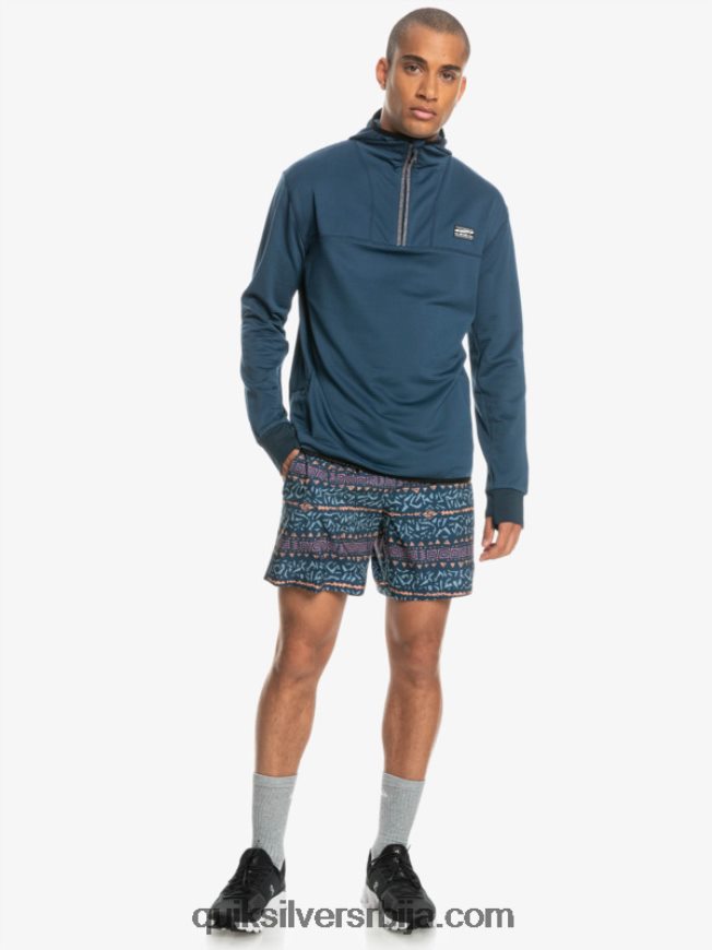 мушкарци Quiksilver дуксерица од флиса са стрмим врхом инсигниа блуе Z824VN1873