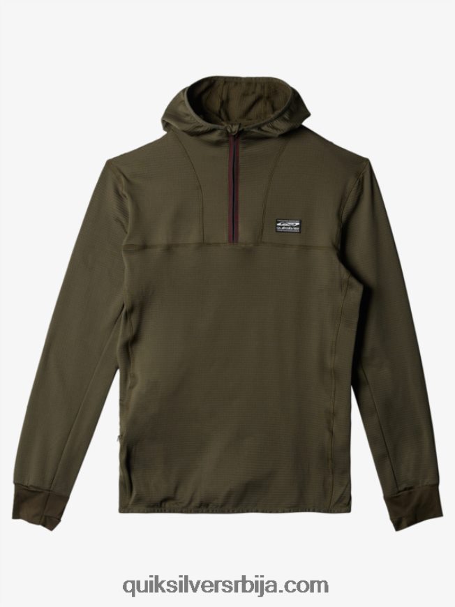 мушкарци Quiksilver дуксерица од флиса са стрмим врхом лист грожђа Z824VN1874