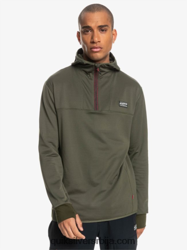мушкарци Quiksilver дуксерица од флиса са стрмим врхом лист грожђа Z824VN1874