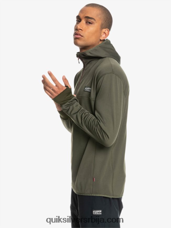 мушкарци Quiksilver дуксерица од флиса са стрмим врхом лист грожђа Z824VN1874
