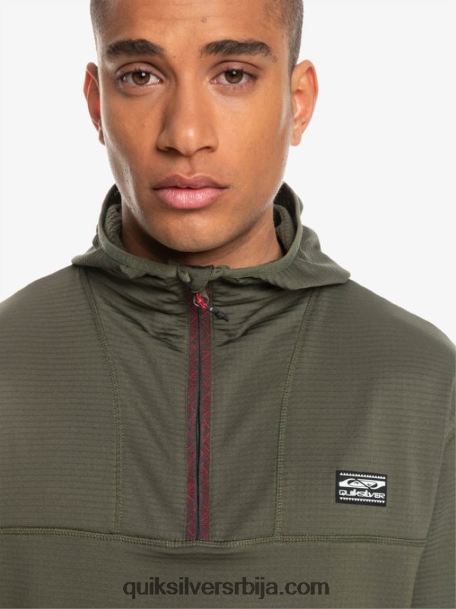 мушкарци Quiksilver дуксерица од флиса са стрмим врхом лист грожђа Z824VN1874