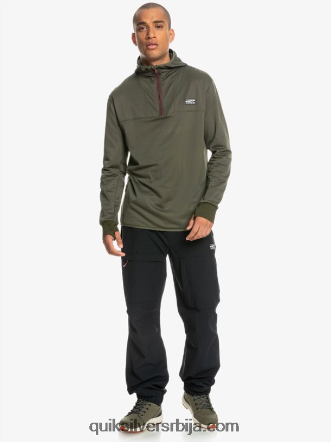мушкарци Quiksilver дуксерица од флиса са стрмим врхом лист грожђа Z824VN1874