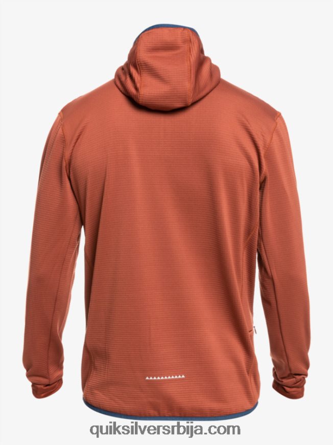 мушкарци Quiksilver дуксерица од флиса са стрмим врхом махагонија Z824VN1875