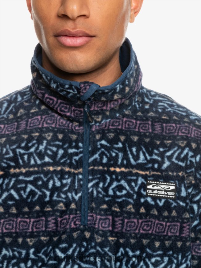 мушкарци Quiksilver акер џемпер од четврт флиса прашњава орхидеја нордијски канал Z824VN1878