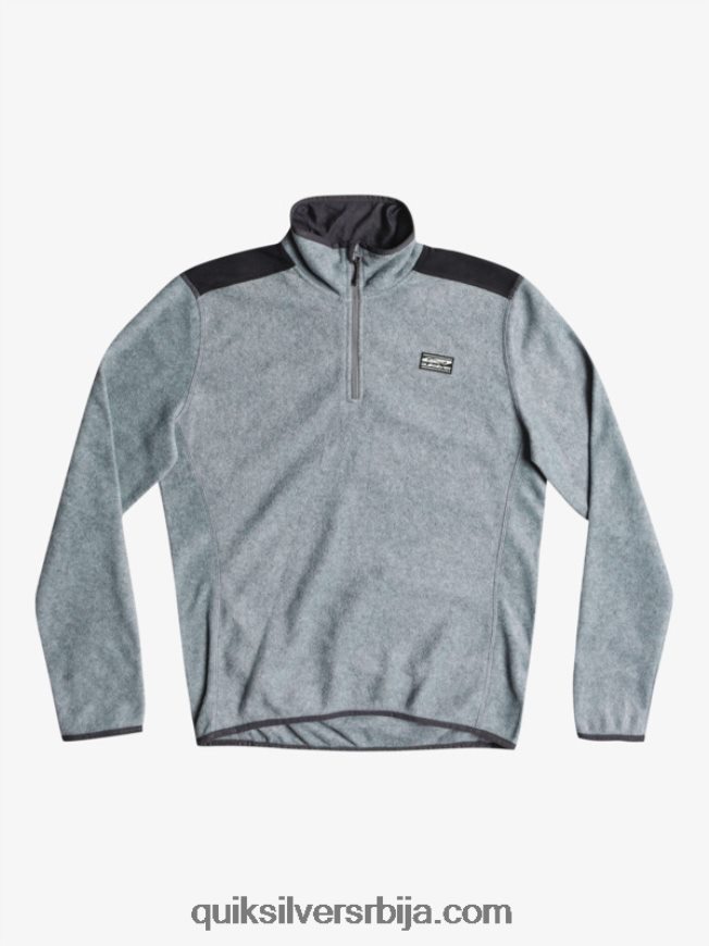 мушкарци Quiksilver акер џемпер од четврт флиса вријесак сиви Z824VN1879
