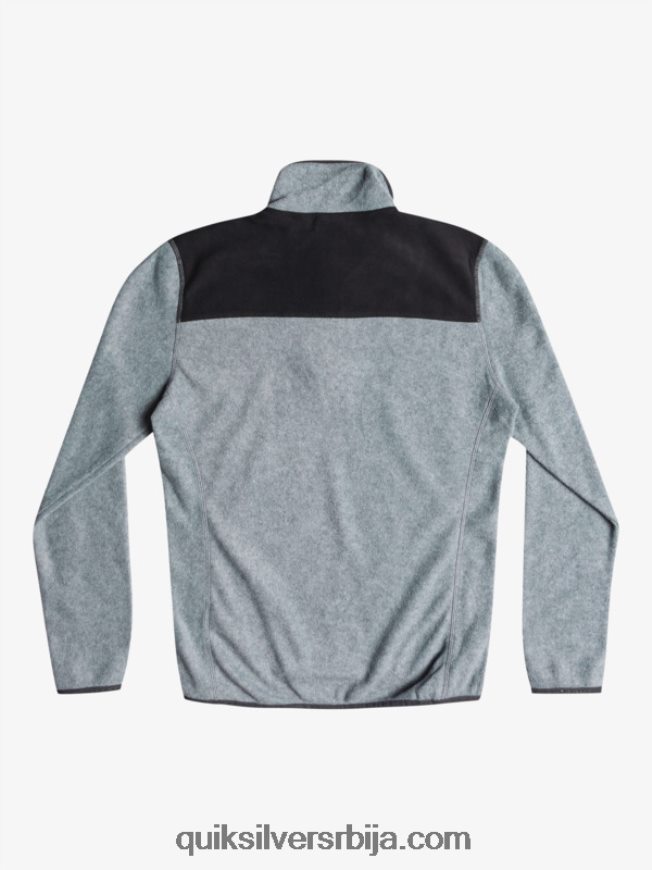 мушкарци Quiksilver акер џемпер од четврт флиса вријесак сиви Z824VN1879
