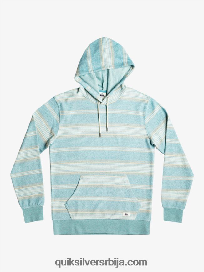 мушкарци Quiksilver одлична отваи капуљача бриттани блуе отваи стрипе Z824VN581