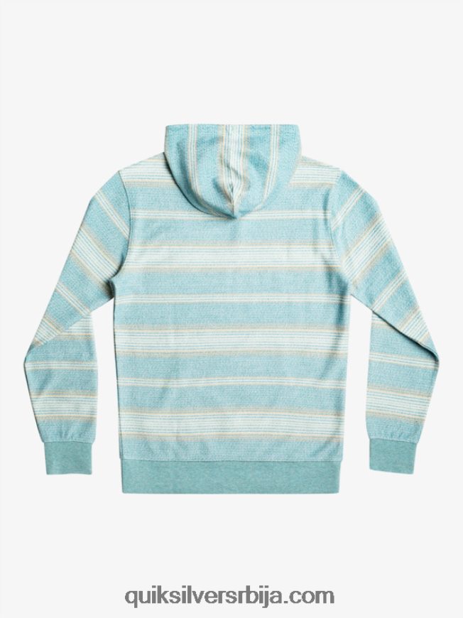 мушкарци Quiksilver одлична отваи капуљача бриттани блуе отваи стрипе Z824VN581