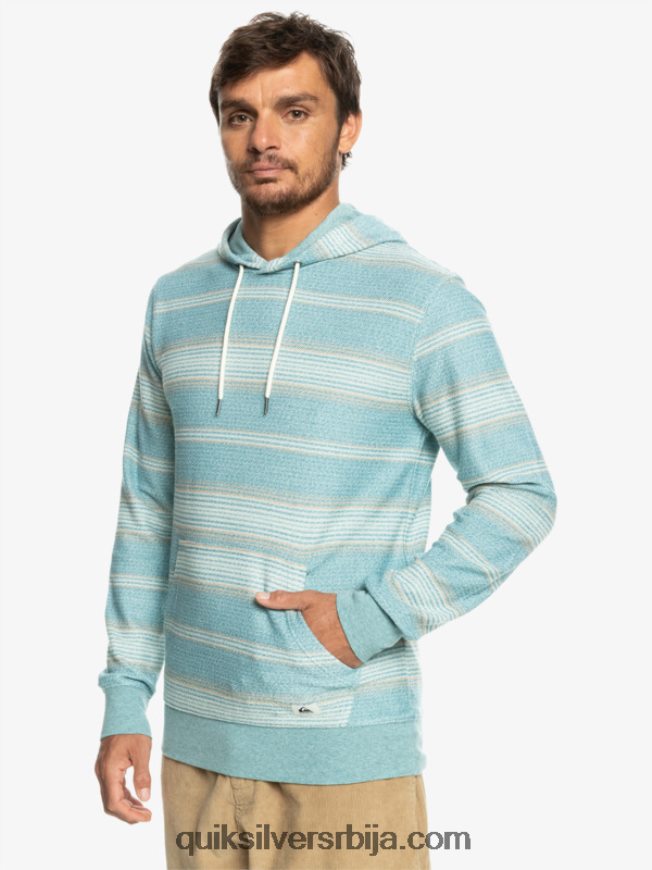 мушкарци Quiksilver одлична отваи капуљача бриттани блуе отваи стрипе Z824VN581