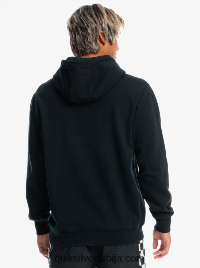 мушкарци Quiksilver x Stranger ствари са капуљачом са званичним логом црн Z824VN1806