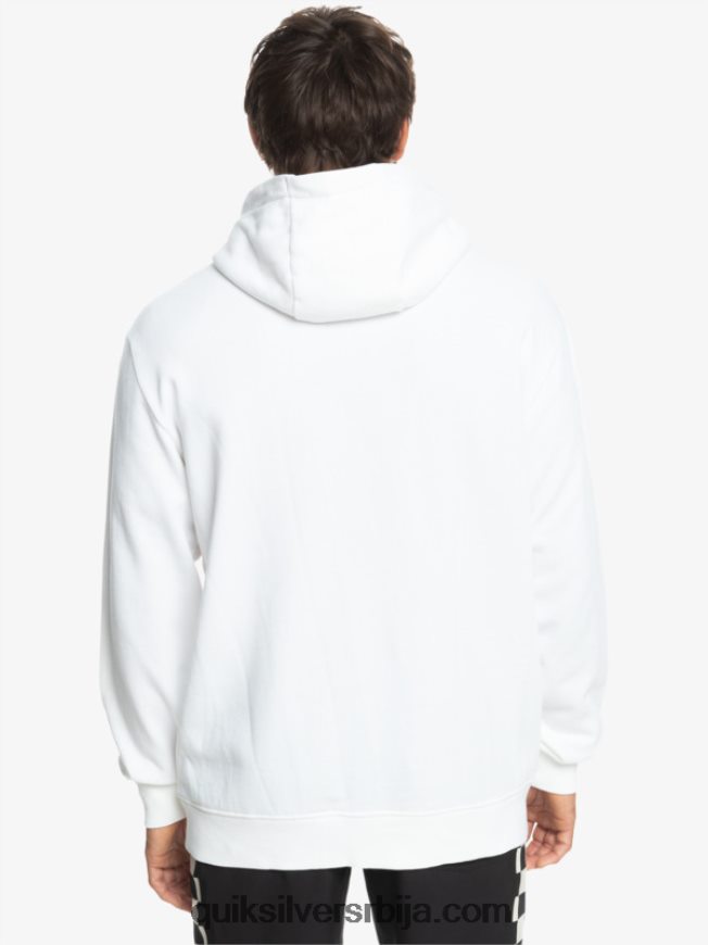 мушкарци Quiksilver x Stranger ствари са капуљачом са званичним логом бео Z824VN1807