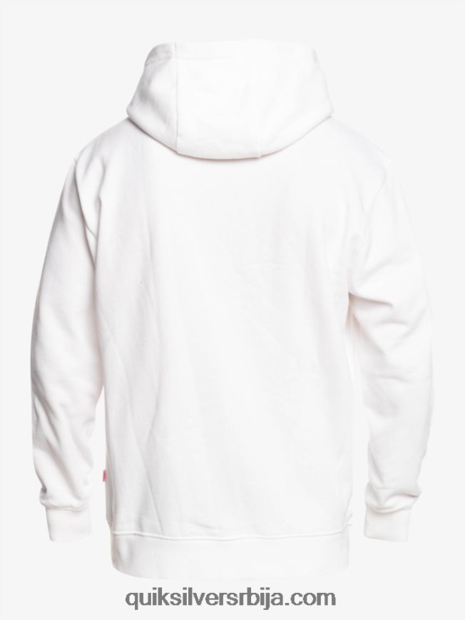 мушкарци Quiksilver x Stranger ствари са капуљачом са званичним логом бео Z824VN1807