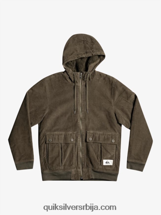мушкарци Quiksilver јакна од сумота са троструким везицама лист грожђа Z824VN1557